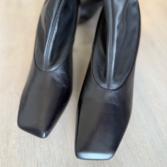 New Jimmy Choo Mire Square-Toe Thigh-High Leather Boots 38.5 $1,695 - Picture 10 of 15